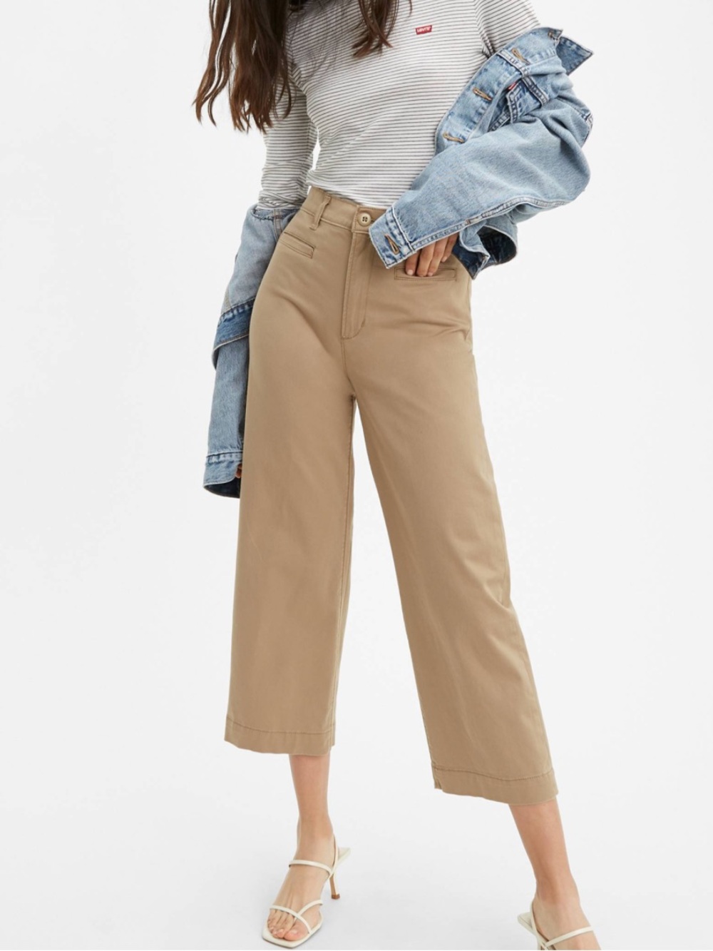 Levi's Wide Leg Pants in Beige